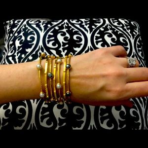 Black Pearl Julie Vos Milano Bangles